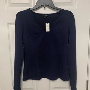 Banana Republic navy Blue Fitted Blouse. Size small